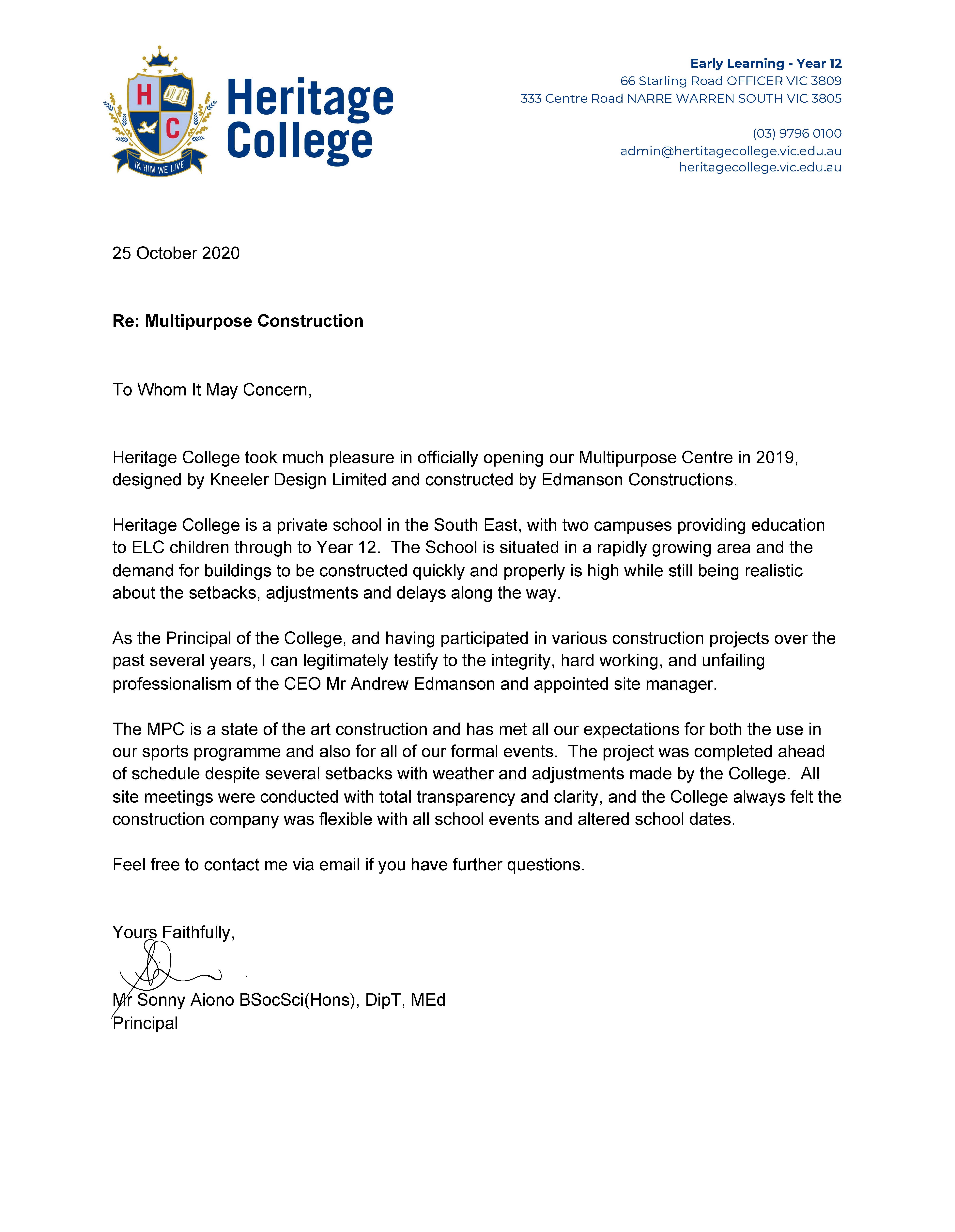 heritage-college-reference